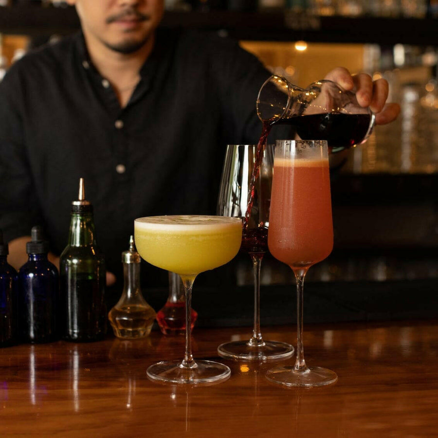 Elegant crystal stemware set showcasing fine craftsmanship and sophisticated design for upscale dining experiences.