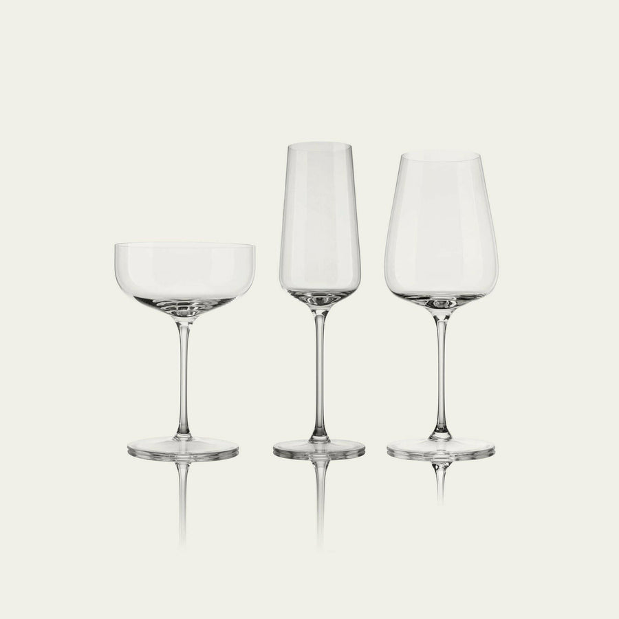 Elegant crystal stemware set showcasing fine craftsmanship and sophisticated design for upscale dining experiences.